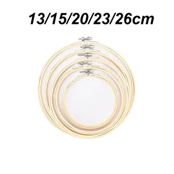 

5pcs/set Hand Show Sewing Tambour Frame Embroidery Hoops Embroidery Shed Embroidery Cross Stitch Bamboo Rings DIY tools