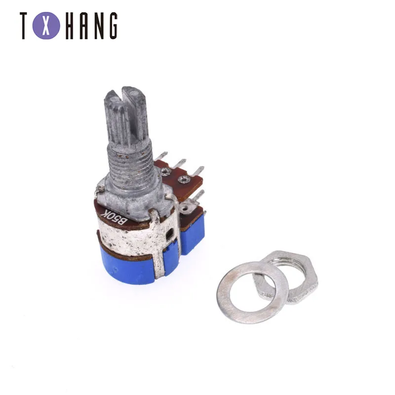 Stéréo B503 50K ohm Double Transition linéaire Contrôle Volume Potentiomètre Switch