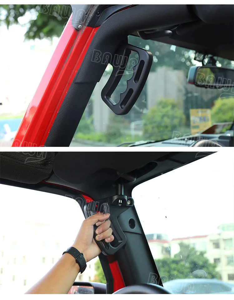 BAWA автомобильные подлокотники для Jeep Wrangler JK 2007- Авто Передние Задние ручки для Jeep Wrangler JK аксессуары для интерьера
