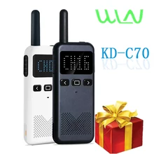 Wln KD-C70 uhf mini handheld interfone walkie talkie scan ctcss dcs ksm3 em dois sentidos rádios