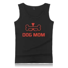 Летний повседневный спортивный мужской жилет в новом стиле с изображением собаки, мамы и города