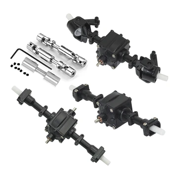 

FBIL-Upgrade Metal Gear Sturdy Front +Central +Rear Axle with 1 Set Shaft Assembly Part for WPL 6WD RC Car Q64 RC Car Parts