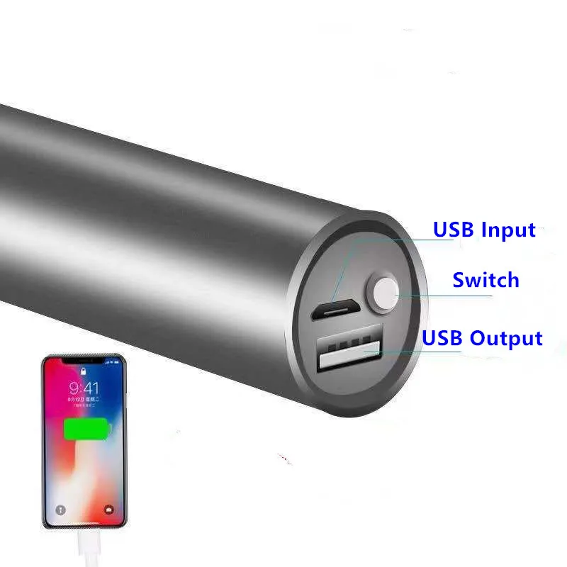 3 in 1 Mini Led Lighting+Power bank +Hidden Camera Infrared Detector Handheld Lens Detector for Hotel Bathroom