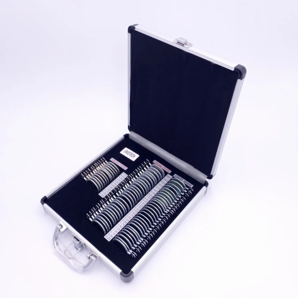 Trial Lens Set 68 pcs Aluminum Case Metal Rim
