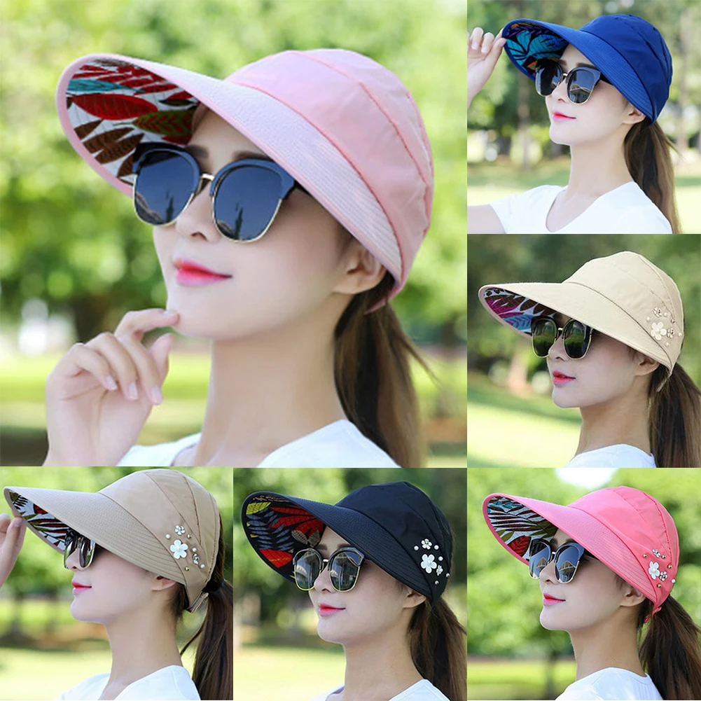 Hat Women autumn casual wild travel UV protection Korean version of the foldable sun protection sun hat visor hat