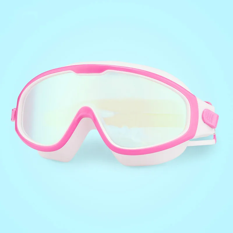 Children's Swimming Goggles Goggles Professional Waterproof Anti-fog HD Swimming Glasses Girls Big Frame Diving Equipment
