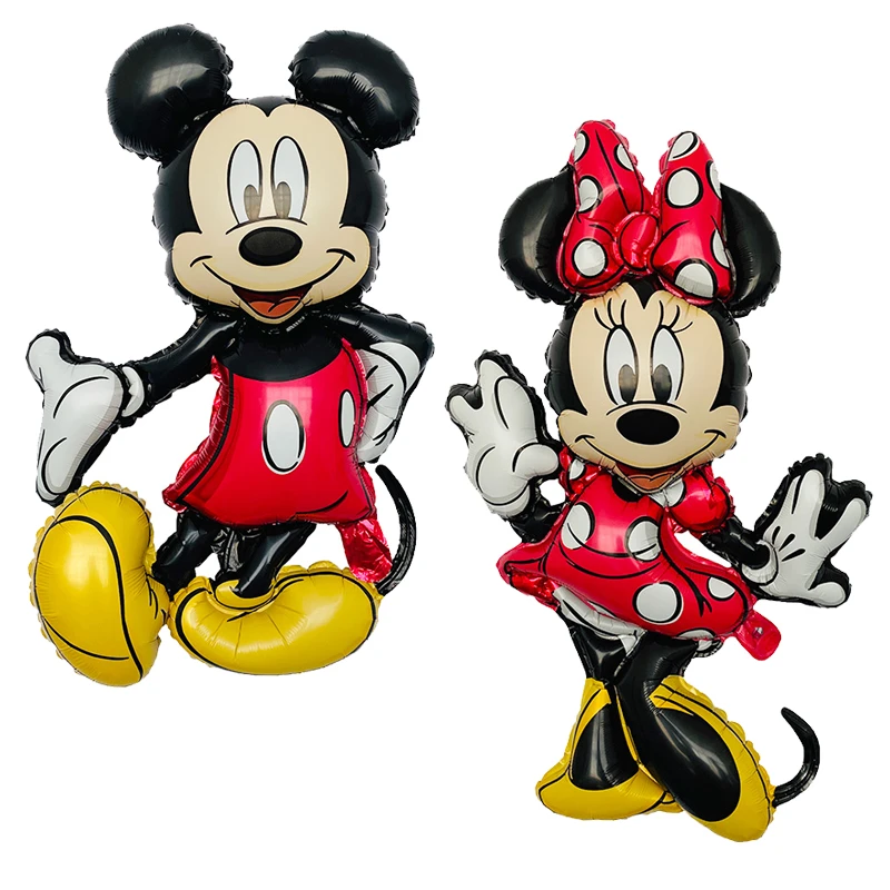 50psc Mickey Minnie Mouse Head Foil Balloon Kids Birthday Party Decoration Baby Shower Supplies Inflatable Balloons Ballons Accessories Aliexpress