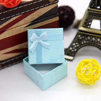 

Gift Jewelry Box 4*4*4*3CM Valentine Ring Packing Box Jewelry Necklace Box Jewelry Packaging 100PCS/lot