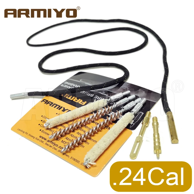 Armiyo .243Cal 6 мм шт./компл. набор кистей для чистки бочонка хлопковая Накладка
