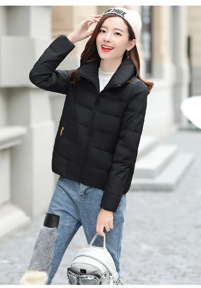 Genuine Product down Jacket Women's Winter New Style Brand Fashion WOMEN'S Dress Korean-style Slim Fit Short Warm Coat