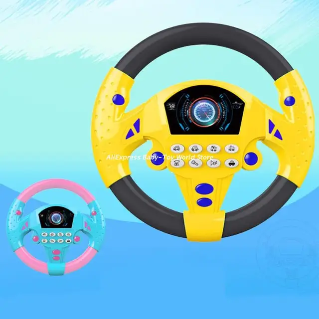 Baby Toys Copilot Steering Wheel  Simulated Racing Driver for Children Positive Dropship 3