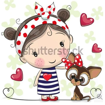 

2020 New DIY Cartoon Animal Girl & Dog Metal Cutting Dies Decoration Scrapbooking For Paper Embossing Craft Card Making No Stamp