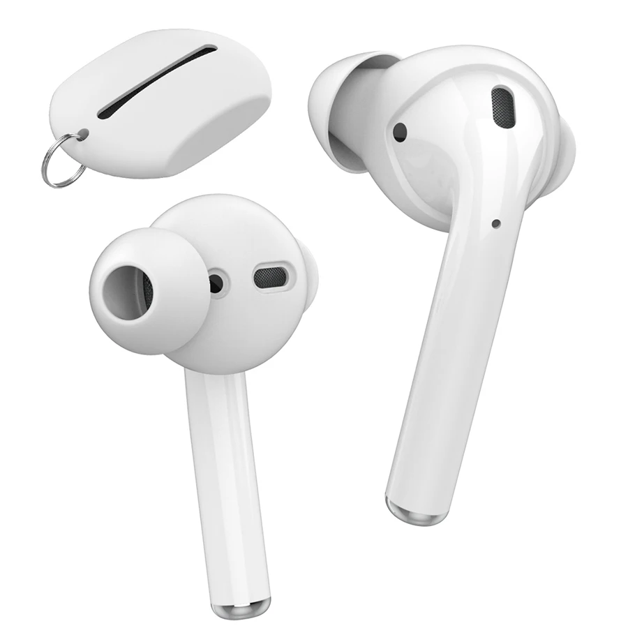 Силиконовые наушники-капельки чехол для Airpods 2 Наушники Eartips коробка для хранения для Airpods аксессуары