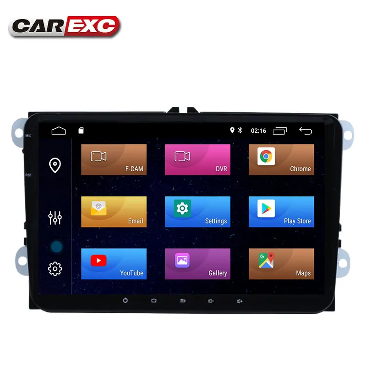 Excellent 9 Inch Android 9.0 Car Player For VW Polo Golf Passat Tiguan Skoda Yeti Superb Rapid Fabia Octavia With GPS Radio Carplay 5