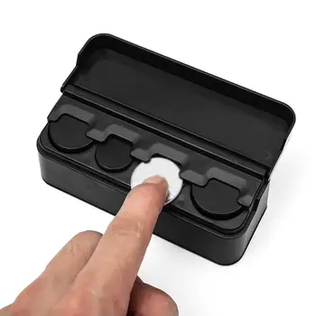 

1Pcs Coin Container Change Money Storage Box Portable Plastic Black Coin Holder Car Shaped Coin Organizer Saving Box