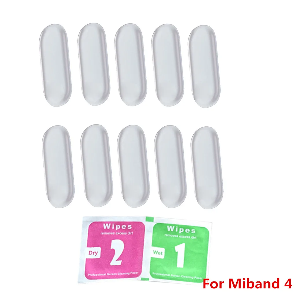 10pcs for Miband 4 10 шт. Защитная пленка для экрана для Xiaomi Mi Band 3/4 Смарт Браслет полное покрытие Защитные пленки не закаленное стекло - Цвет: 10pcs for Miband 4