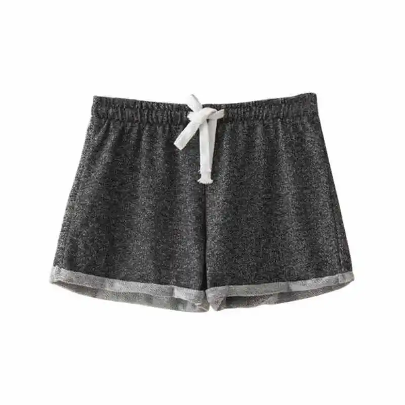 

Pure Cotton Crimping Sports Shorts Female Summer Loose And Plus-sized Running Shorts Casual Wide-Leg Fitness Pajamas Home