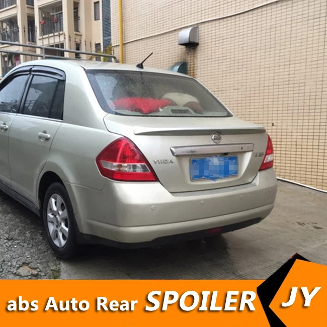 Спойлер для NISSAN TIIDA 2006-2009 высококачественный спойлер из АБС-пластика
