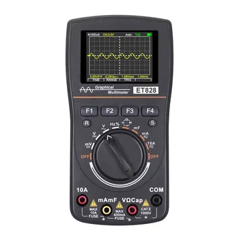 

2 In 1 HD Professional 2.4inch Color Screen Digital Display Oscilloscope Multimeter DIY Electronic Test 1MHz Bandwidth