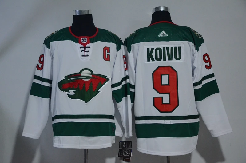 For Men Сшитые Миннесота Мужские взрослые#12 Eric Staal 20 Ryan Suter 40 Devan Dubnyk 64 Mikael Granlund Джерси - Цвет: For Men