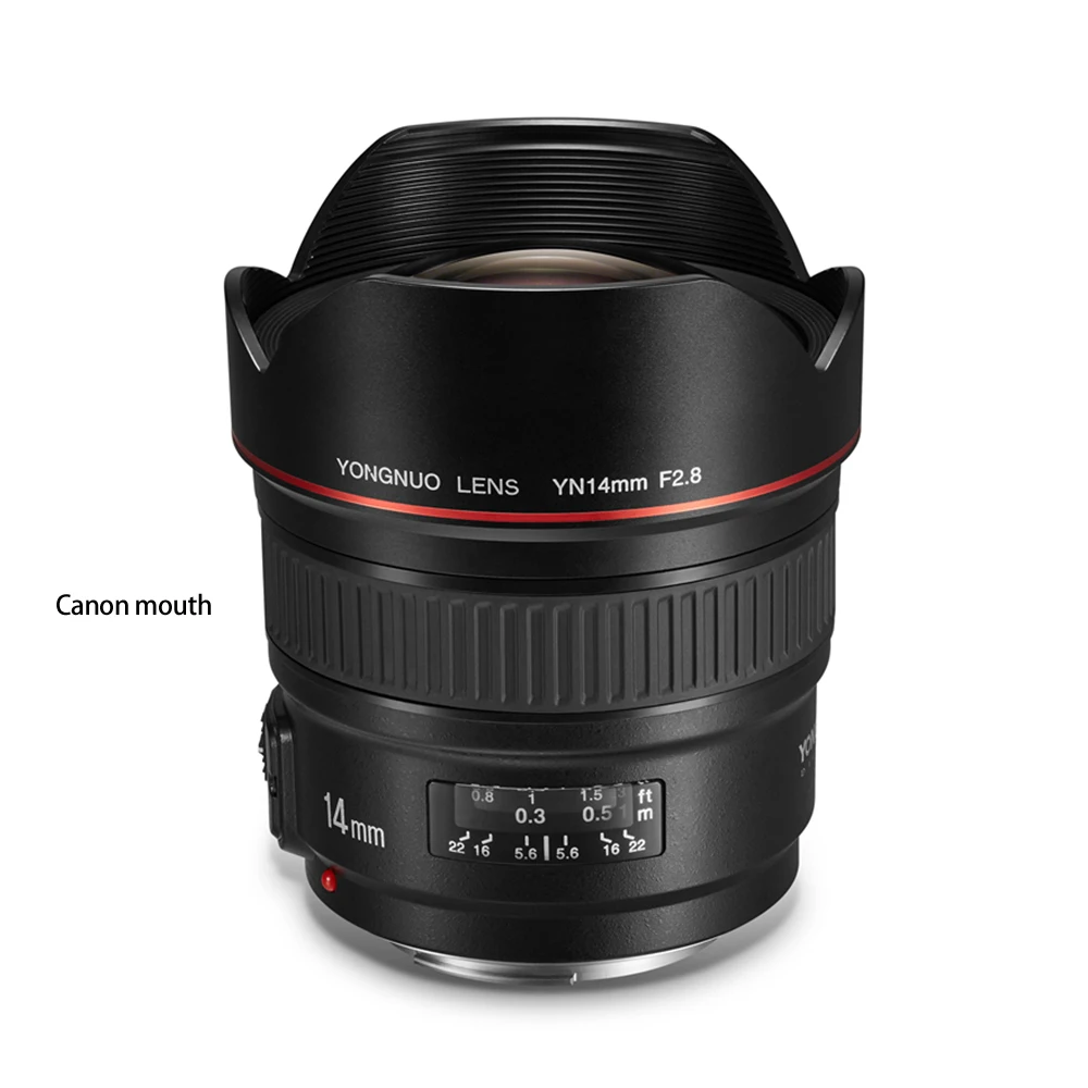 YONGNUO YN14mm F2.8 ультра широкоугольный объектив камеры AF Автофокус 2 Асферические стеклянные линзы многослойное покрытие подавление дисперсии