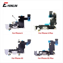 10pcs USB Dock Connector Charging Port Flex Cable For iPhone 8 7 6 6S Plus Charger Plug Headphone Audio Jack Wih Mic Flex Cable
