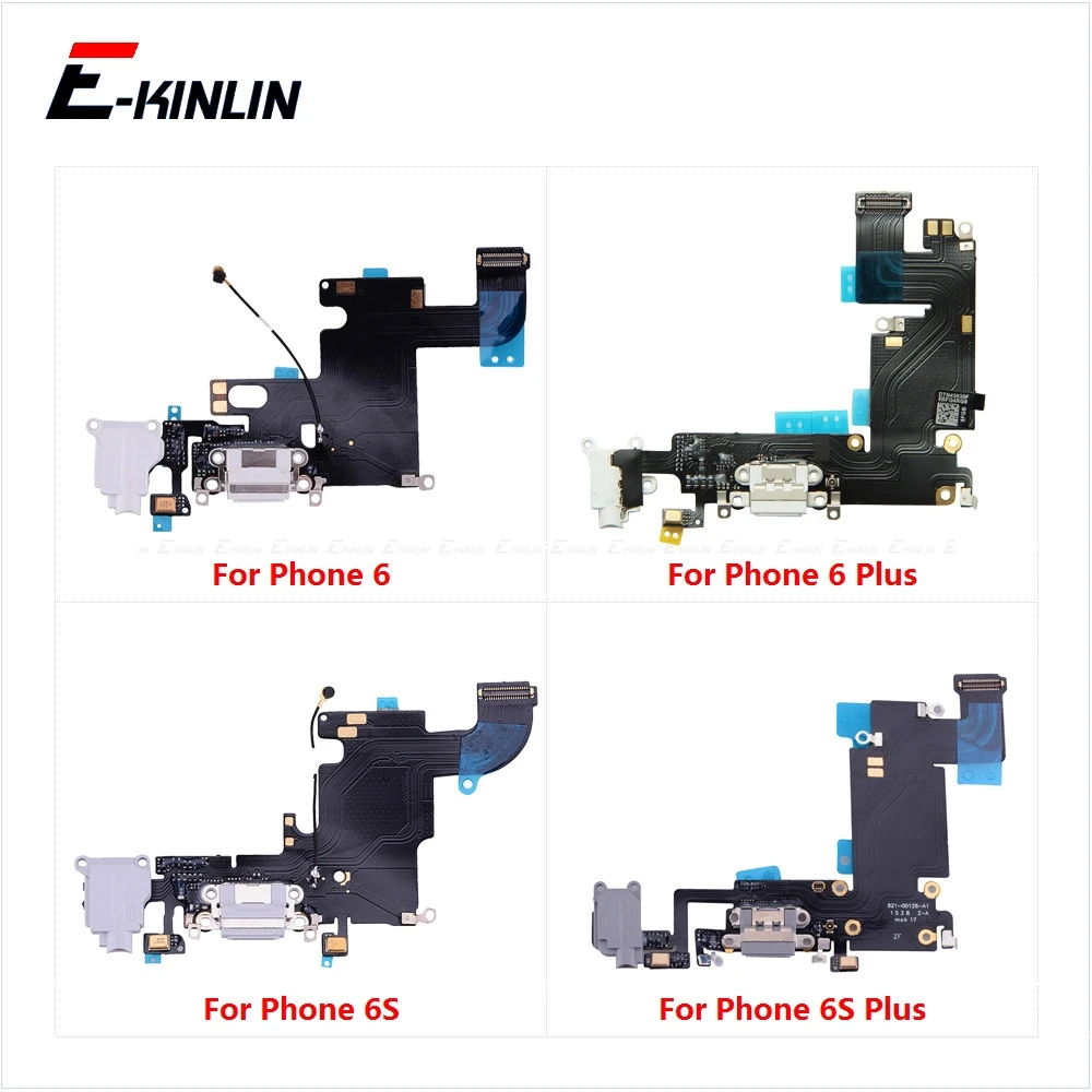 10pcs USB Dock Connector Charging Port Flex Cable For iPhone 8 7 6 6S Plus Charger Plug Headphone Audio Jack Wih Mic Flex Cable
