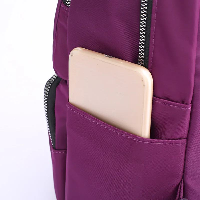 

Multi-functional Nylon Backpack Women's Outdoor Travel One-Shoulder Handbag Campus Students Computer School Bag