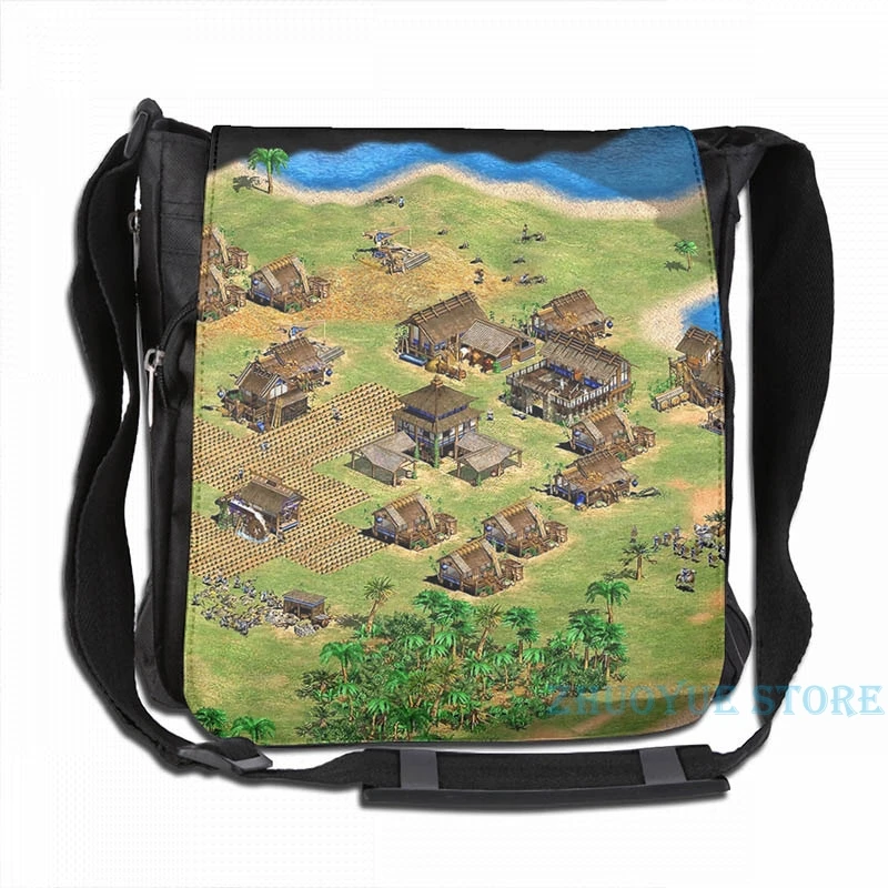 Забавный рюкзак с графическим принтом Age of Empires 2 In Game USB зарядка мужские школьные
