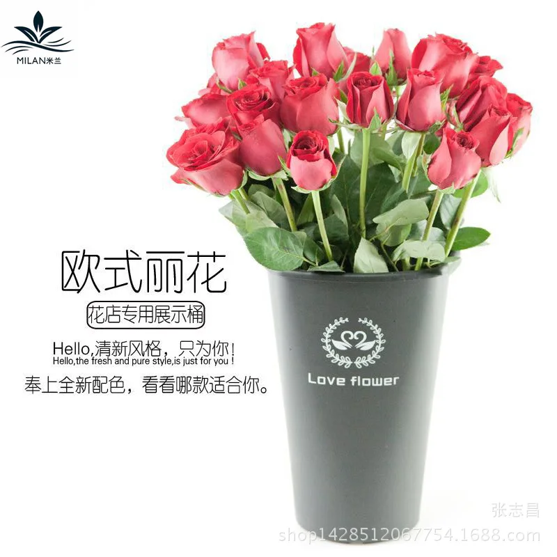 

Milan Flower Bucket Gardening Bucket Water Storage Tank Plastic Flower Gardening Bucket Flower Arranging Bucket Flower Shop Tool