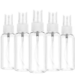 3/5/10pcs Refillable 10ml 30ml 50ml 60ml 100ml Clear PET Plastic Portable Spray Bottle Empty Perfume Container