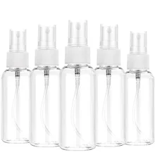 3/5/10 pces recarregáveis 10ml 30ml 50ml 60ml 100ml cancelam garrafas vazias do perfume da garrafa portátil plástica do pulverizador do animal de estimação