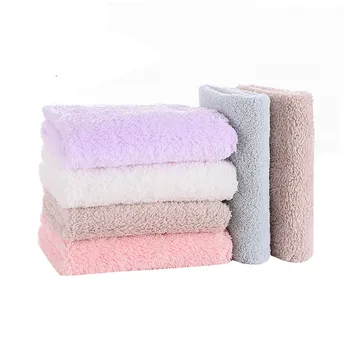 

Manufacturers wholesale high density coral velvet square 25 * 25 hand towel microfiber soft children's square