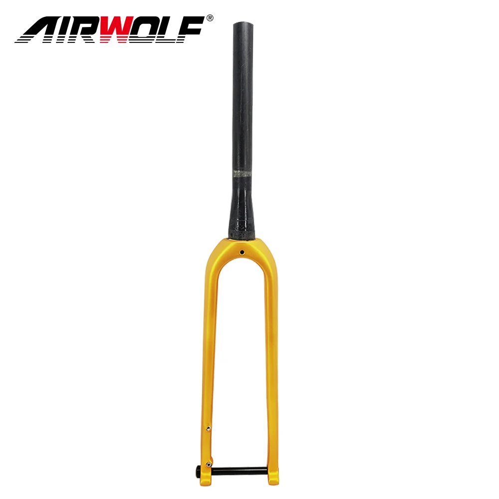 Airwolf Carbon Fiber Gravel Bike Front Fork Cyclocross Bicycle Forks