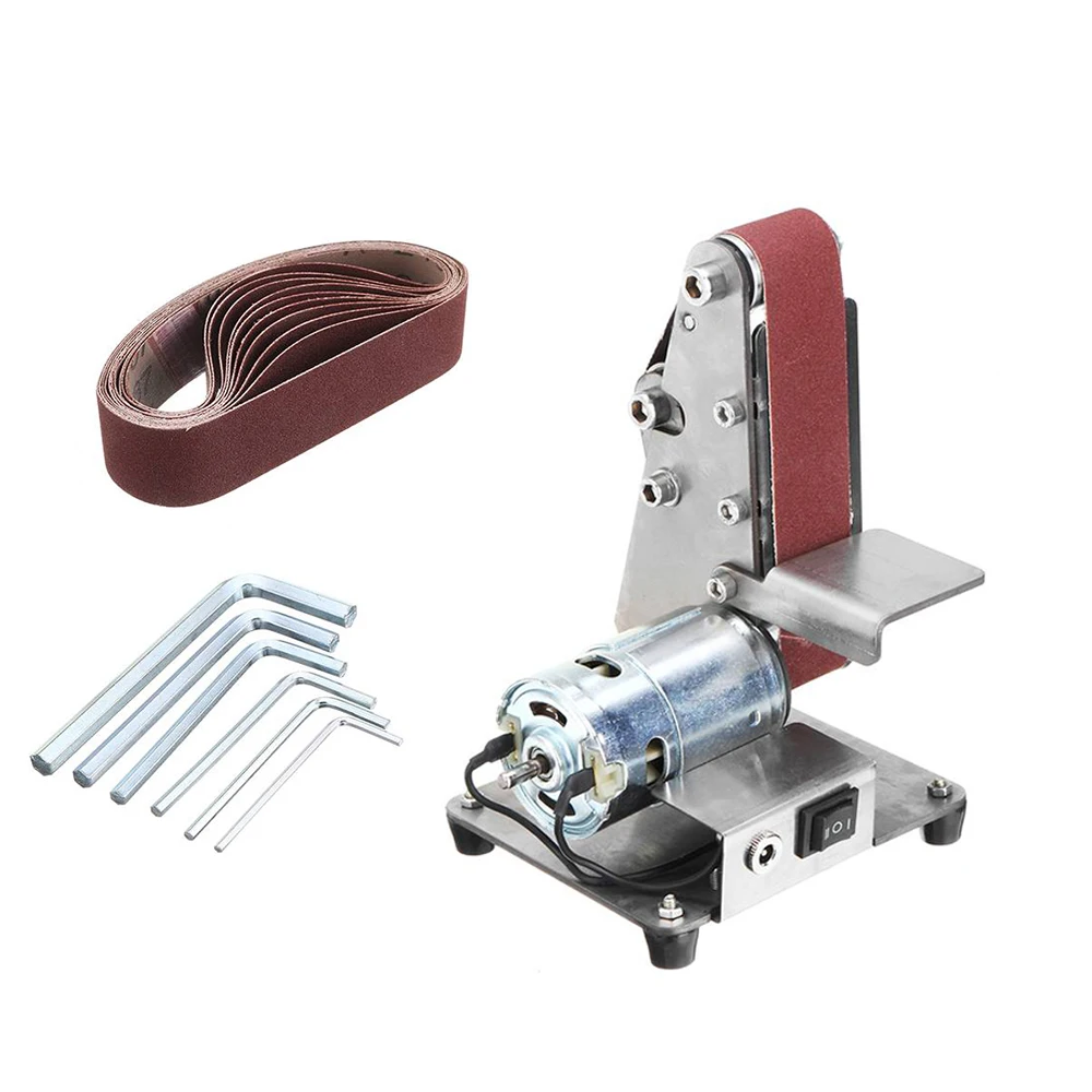 

Dustproof Metal Mini Electric Belt Machine Sander Grinding Abrasive DIY Polishing Cutter Edges
