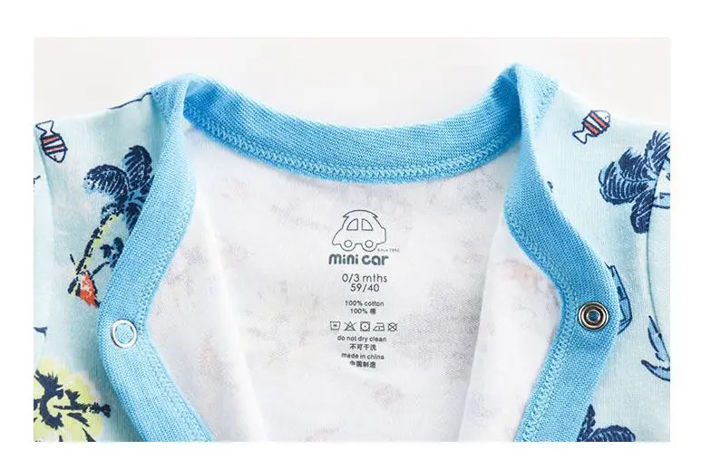 Baby's one piece suit, baby's baby girl baby's pure cotton open-end clothes for summer Baby Jumpsuit Cotton 