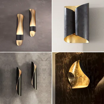 

vintage настенные светильники nicho de parede aplique luz pared iron mirror light dining room living room aisle