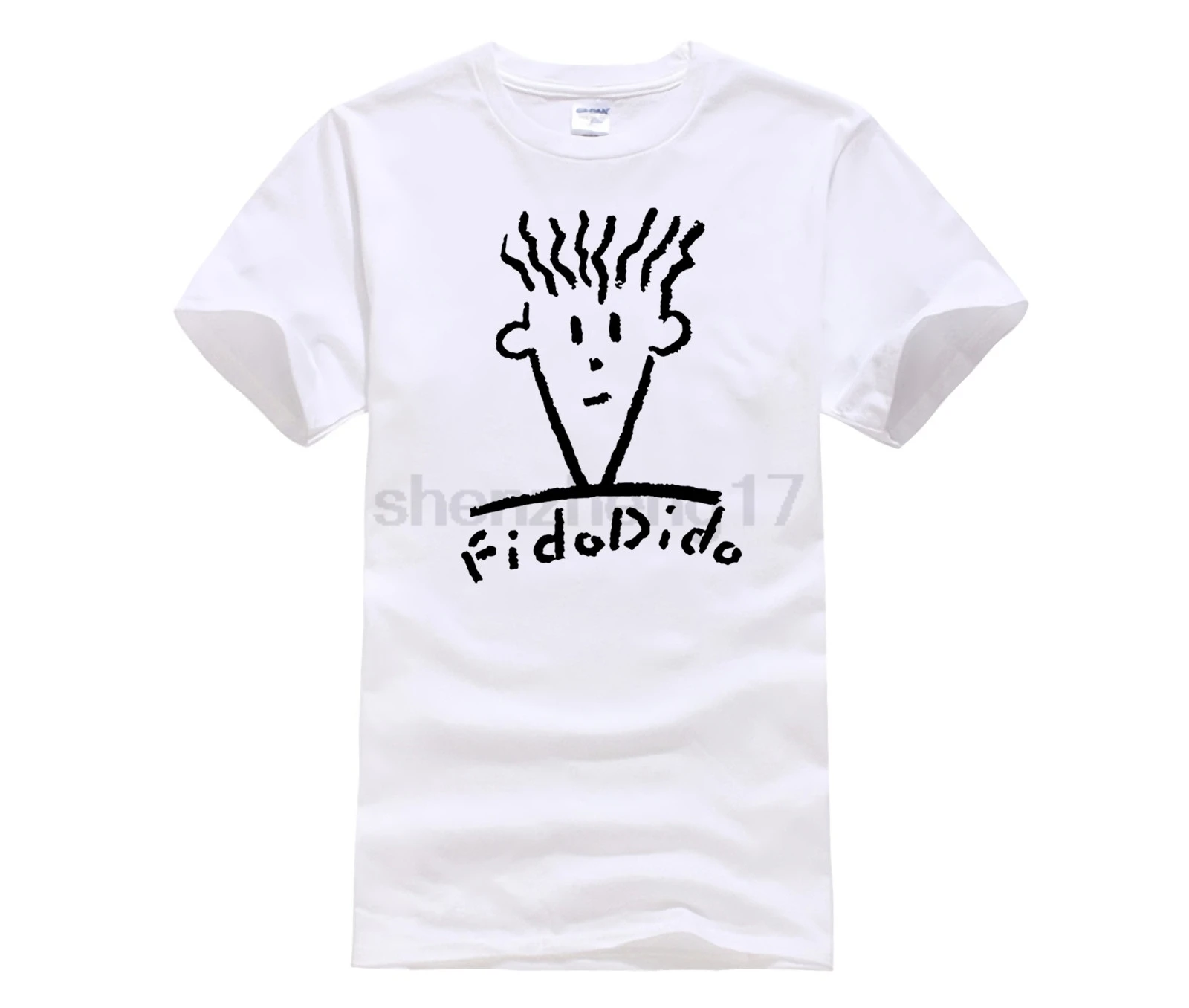 Горячие предложения 2019 Летний стиль футболка Fido Dido поп пить брендовая одежда Для