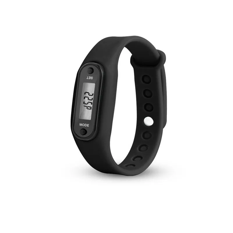 Цифровые силиконовые наручные часы с ЖК-дисплеем, шагомером, шагомером, счетчиком калорий, женские и мужские спортивные фитнес-часы, браслет