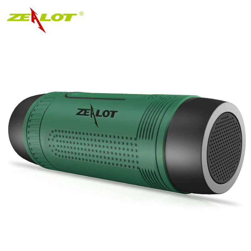 Bluetooth Колонка Zealot S1 водонепроницаемая с фонариком и креплением на велосипед|speaker