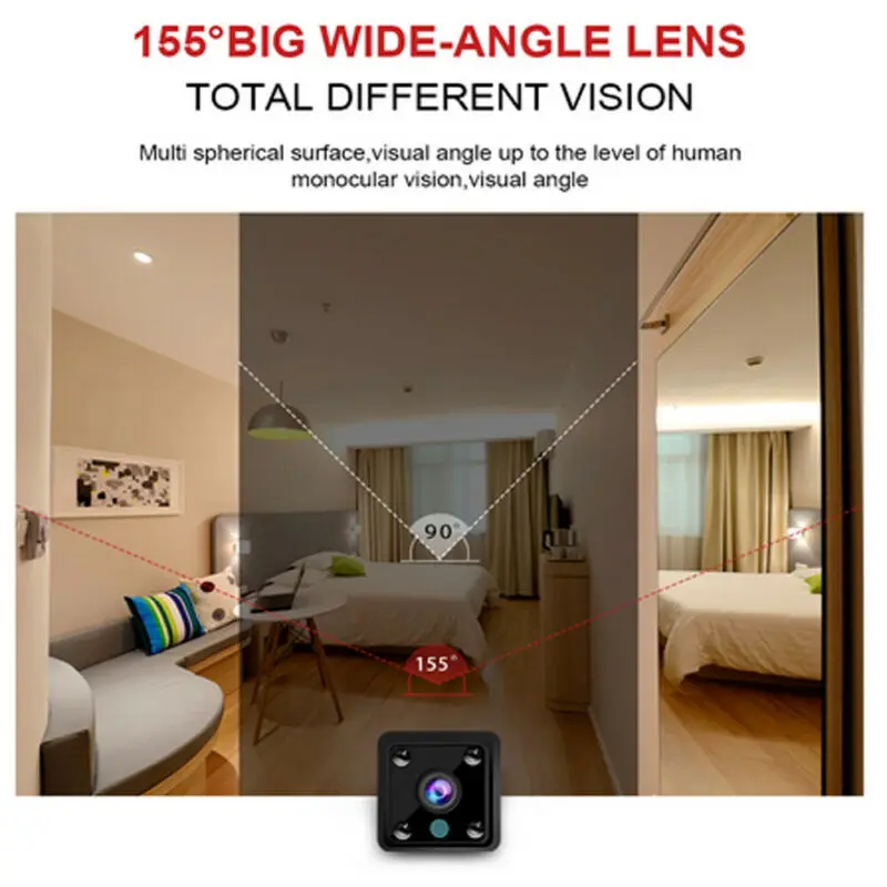 Мини WiFi камера HD 720 P/1080 P DVR камера видеокамера ночного видения камера детектива движения IP камера
