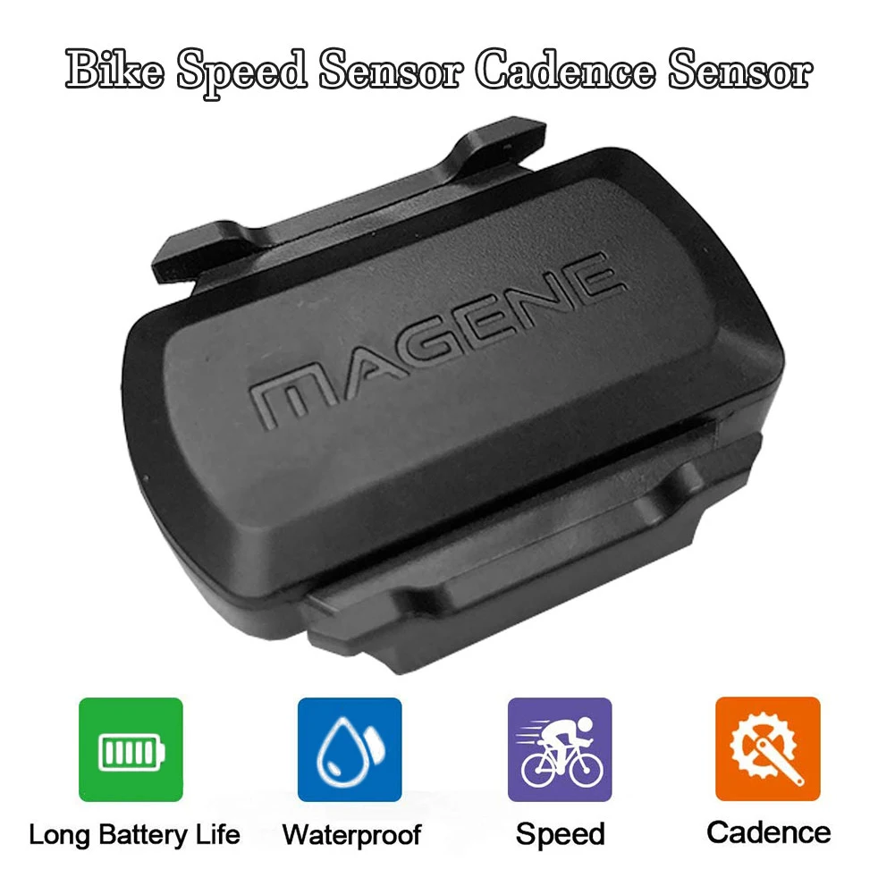 

Bike Speed Sensor & Cadence Sensor Dual-mode Wireless Pedaling Speed Sensor 2 In 1 For GARMIN/Bryton/Igpsport Bicycle Computer