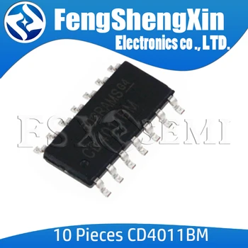 

10pcs/lot CD4011BM SOP-14 CD4011 CD4011BM96 SOP CMOS NAND GATES IC