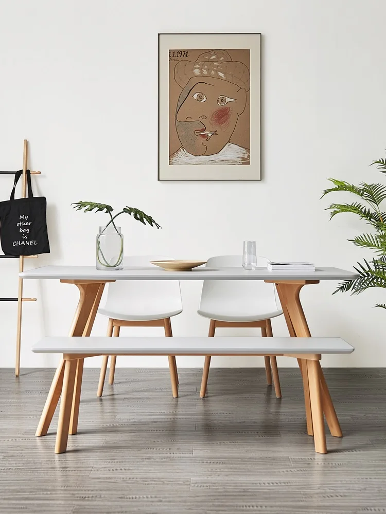 

Modern Design Dinner Table and Bench / 12 Sets Pack
