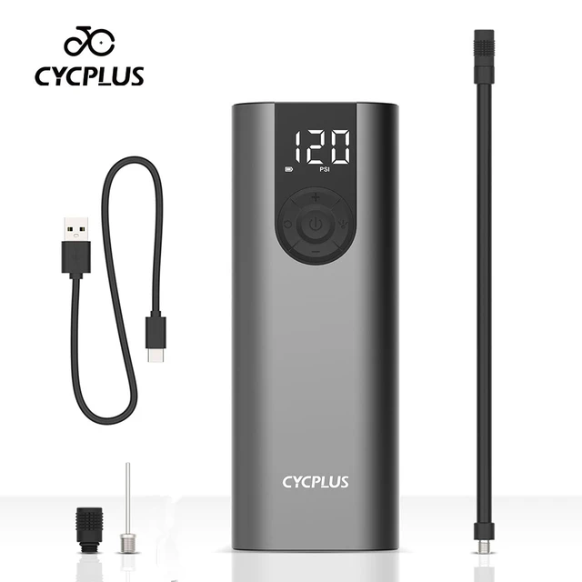 CYCPLUS-Pompe à vélo électrique A8, gonfleur d'air intelligent, mini  compresseur d'air portable, pompe