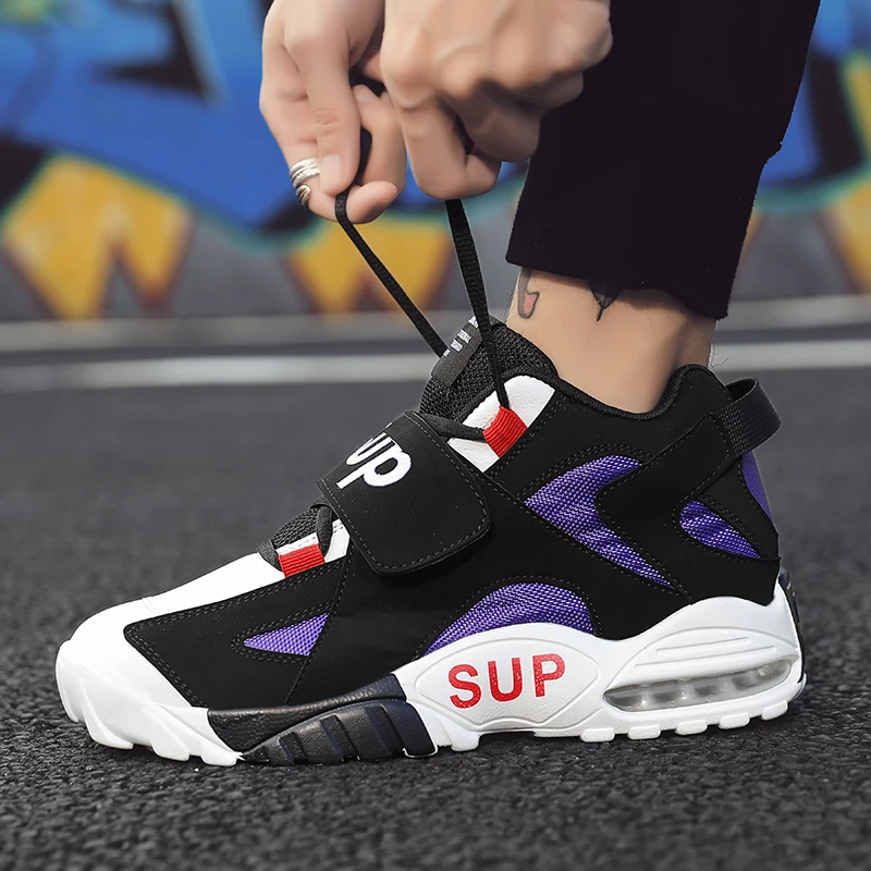 SUP/мужские баскетбольные кроссовки с высоким берцем; zapatillas hombre Deportiva; ботильоны с воздушной подошвой; Li Ning Basket; кроссовки; Мужская Спортивная обувь