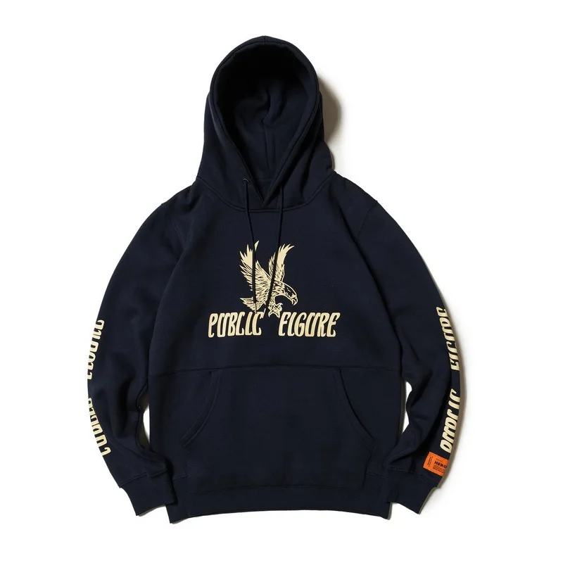 

Autumn And Winter New Style Men And Women Couple Clothes Celebrity Style Eagle Printed Lettered Embroidered Pullover Hoodie