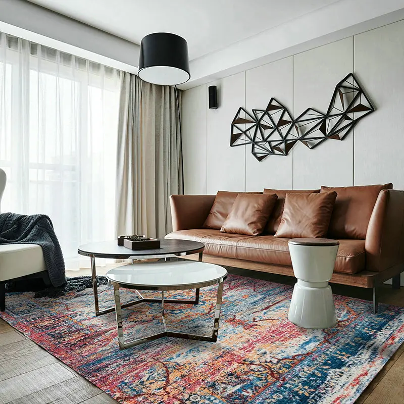 Ковер скандинавский гостиная Простая Современная Геометрическая американская кофейная настольная Подушка на заказ домашний диван