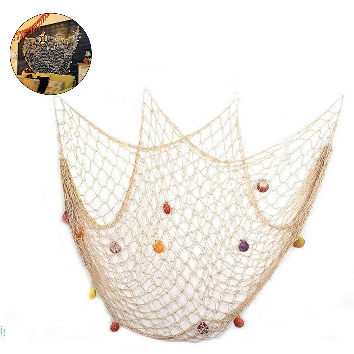 Fish Net Mediterranean Style Beach Home Photography Props Practical Decoration Fish Net Mediterranean Style Beach Home Photography Props Practical Decoration
