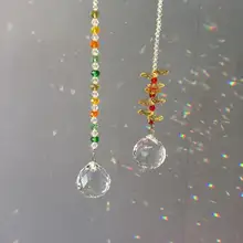 2 шт./компл. 30 мм с украшением в виде кристаллов окна Ловец Солнца коллекция бисера в стиле «Ловца снов» окна садовый декор Радуга, прозрачного хрусталя призмы